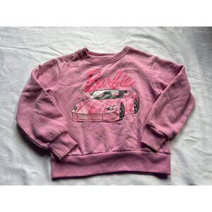 Barbie Pink Crewneck Sweatshirt | Youth Size X-Small | Cotton Blend